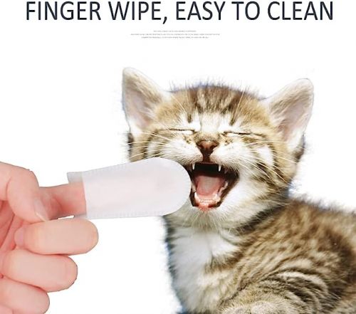 FRESH FRIENDS Pet Wipes For Cats Cat wipes Cleaning Deodorizing Finger Wipes For Cats