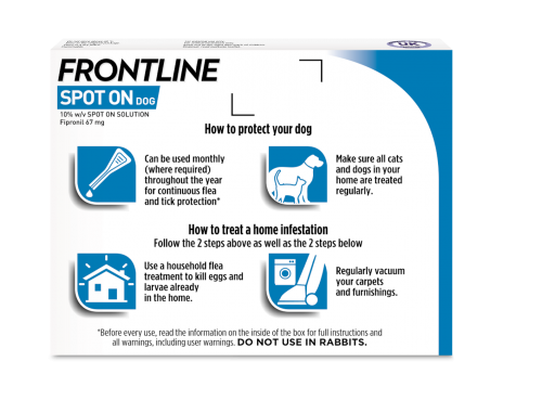 FRONTLINE Spot On Flea Tick Treatment Small Dog 2 10kg